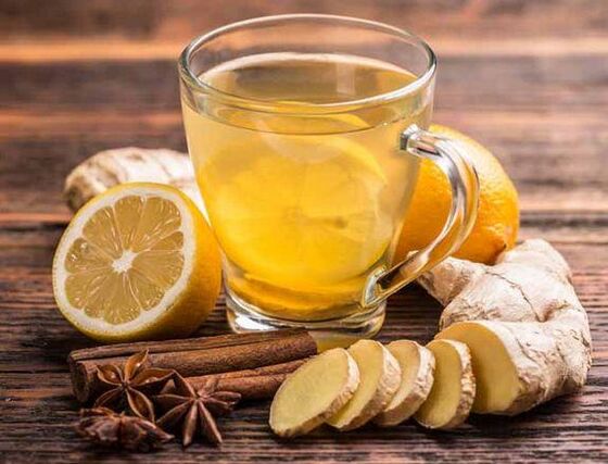 Té con jengibre, limón, canela y clavo para erecciones duraderas