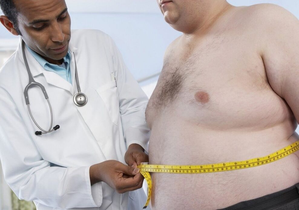 La obesidad es la causa de la potencia débil y un motivo para consultar al médico.